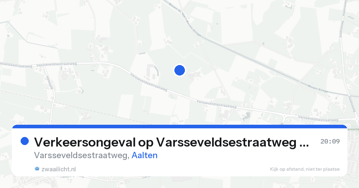 Verkeersongeval op Varsseveldsestraatweg in Aalten — 17 aug 2026