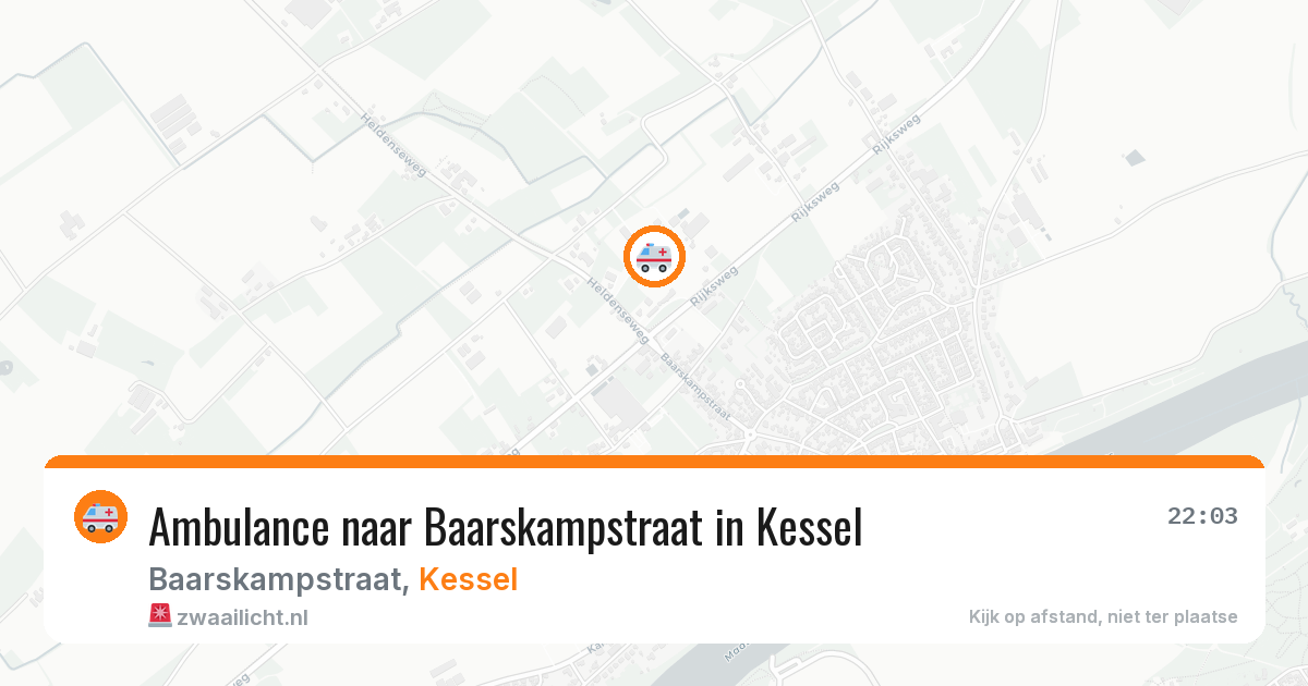 Ambulance naar Baarskampstraat in Kessel — 20 jul 2026