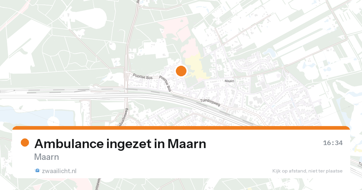 Ambulance ingezet in Maarn — 25 aug 2026