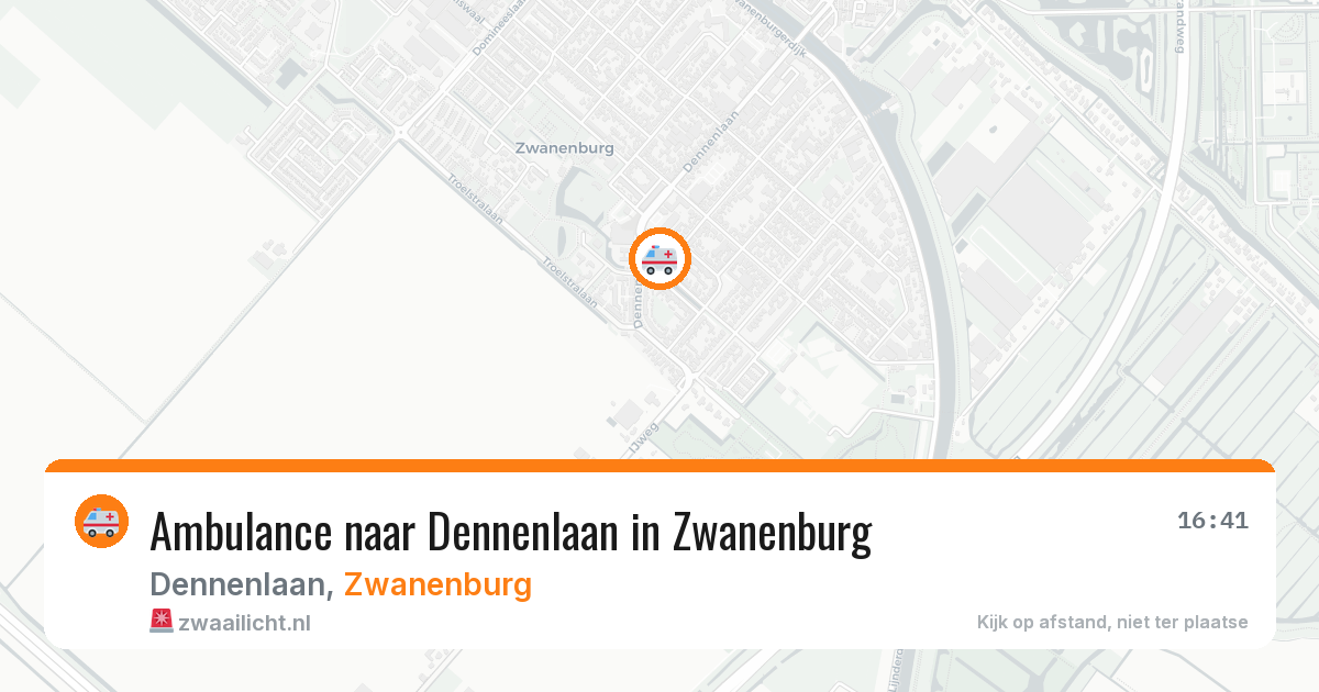 Ambulance naar Dennenlaan in Zwanenburg — 5 aug 2026