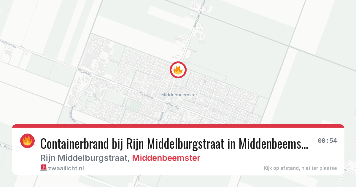Containerbrand bij Rijn Middelburgstraat in Middenbeemster — 28 jul 2026