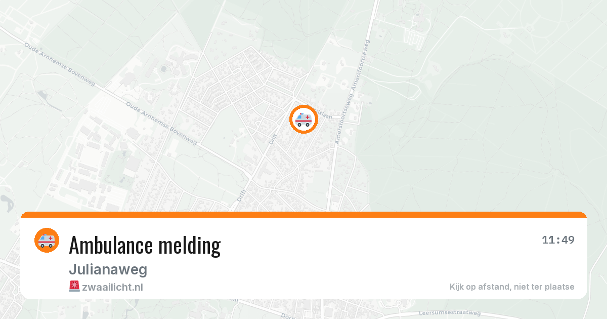Ambulance melding — 8 apr 2026