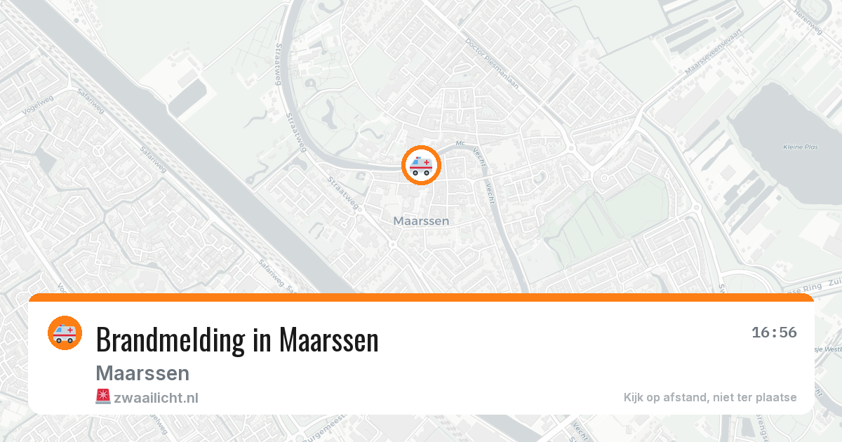 Brandmelding in Maarssen — 3 jul 2026