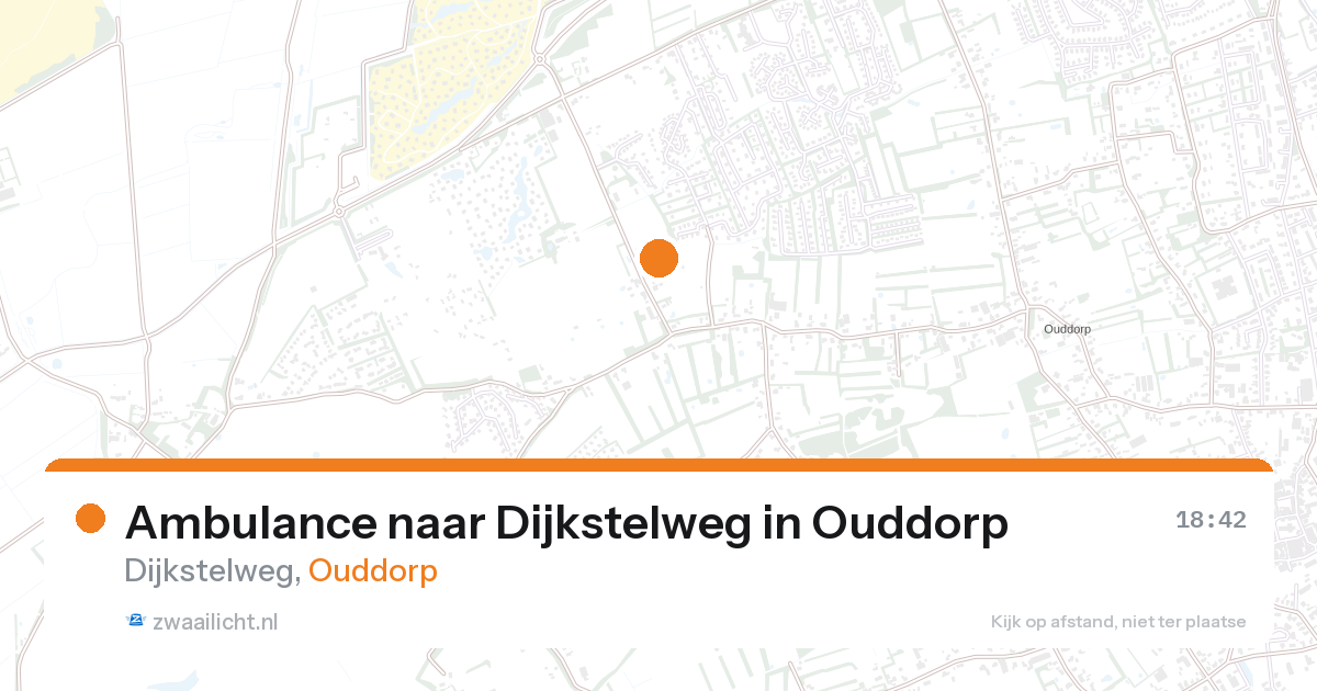 Ambulance naar Dijkstelweg in Ouddorp — 27 aug 2026