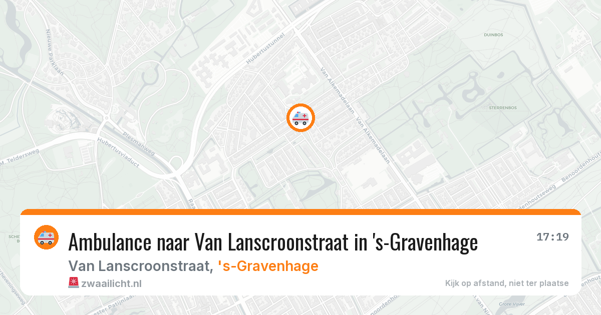 Ambulance naar Van Lanscroonstraat in 's-Gravenhage — 27 jul 2026