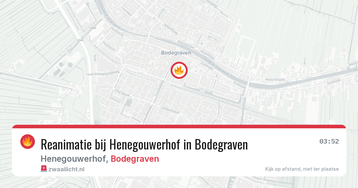 Reanimatie bij Henegouwerhof in Bodegraven — 28 jan 2026
