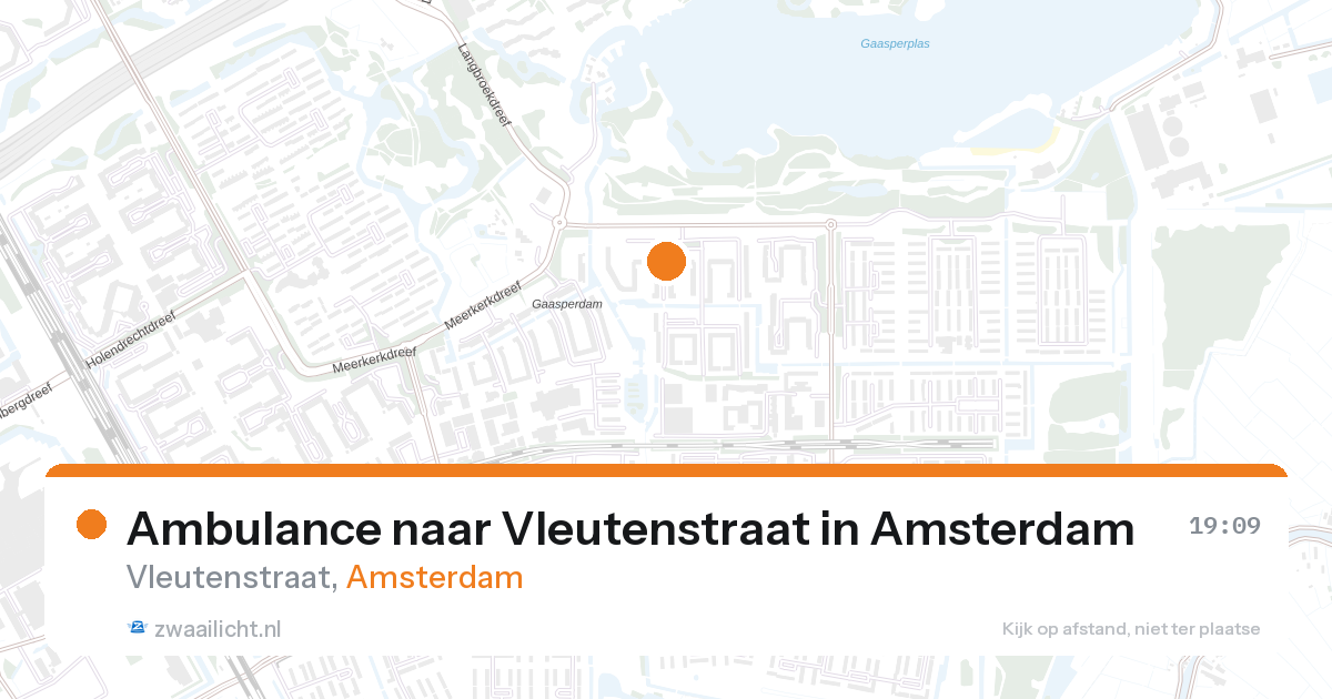 Ambulance naar Vleutenstraat in Amsterdam — 27 aug 2026