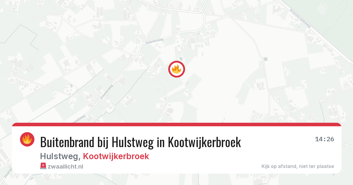 Buitenbrand bij Hulstweg in Kootwijkerbroek — 8 aug 2026