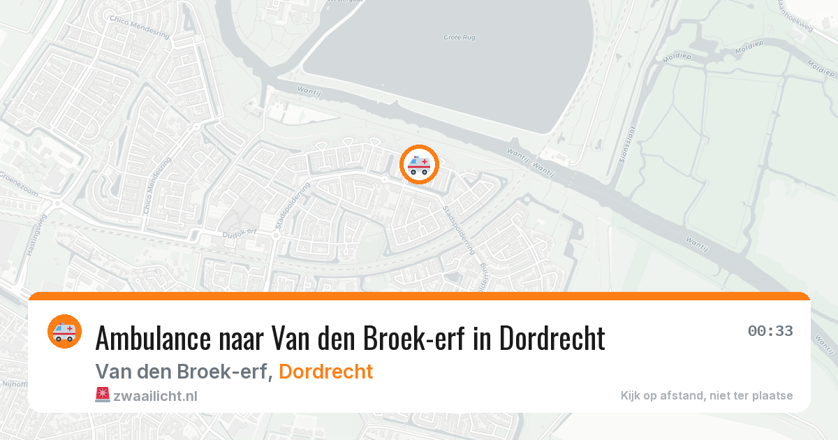 Ambulance naar Van den Broek-erf in Dordrecht — 5 apr 2026