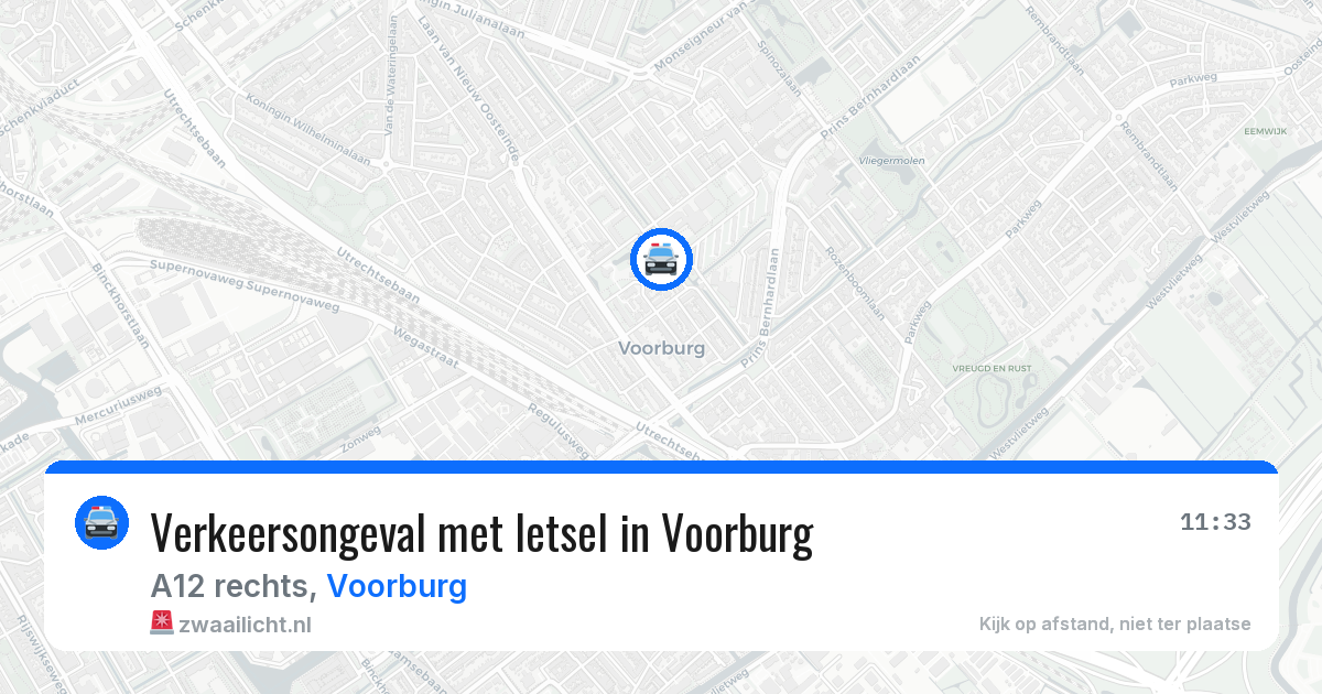 Verkeersongeval met letsel in Voorburg — 18 mei 2026