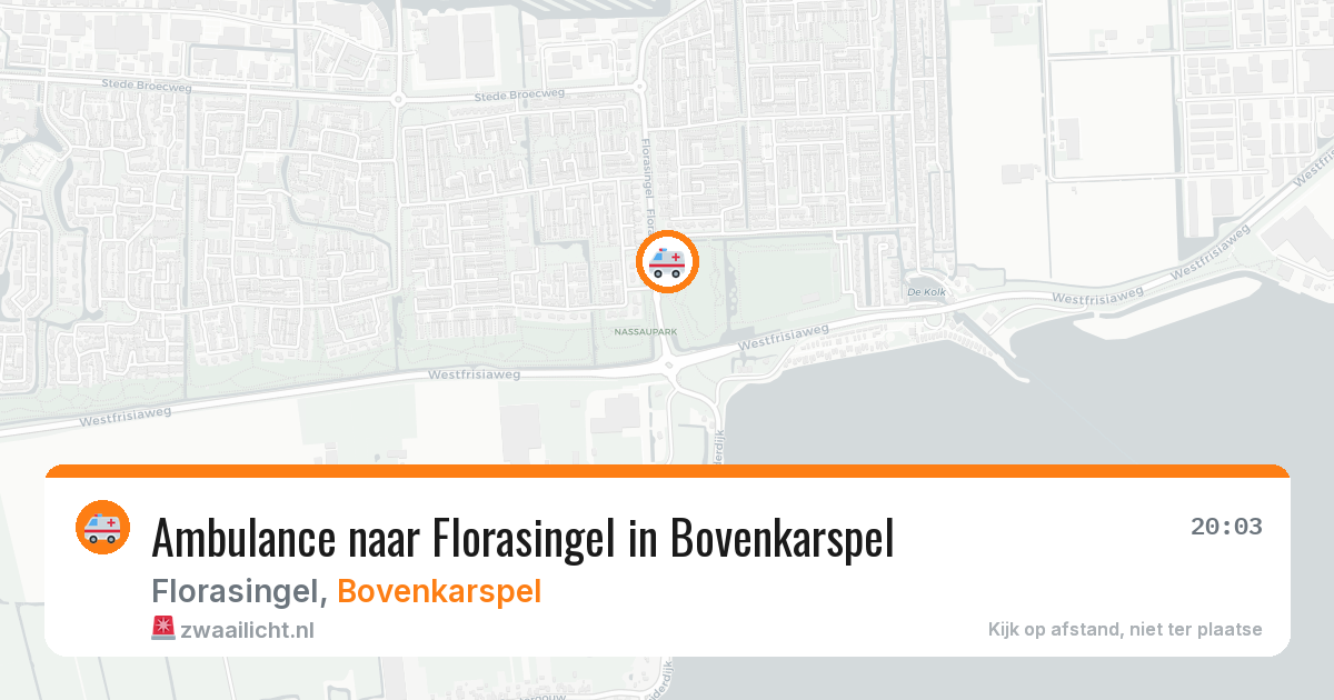 Ambulance naar Florasingel in Bovenkarspel — 21 jul 2026