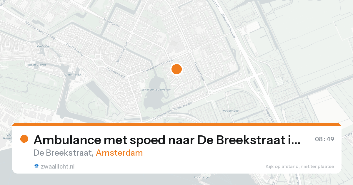 Ambulance met spoed naar De Breekstraat in Amsterdam — 31 jan 2026