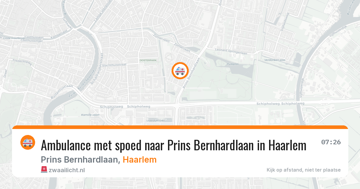 Ambulance met spoed naar Prins Bernhardlaan in Haarlem — 1 apr 2026