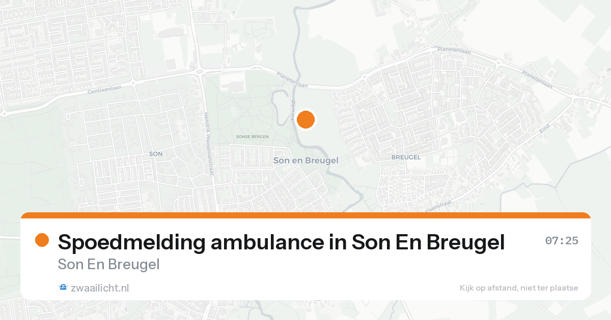 Spoedmelding ambulance in Son En Breugel — 30 jun 2026