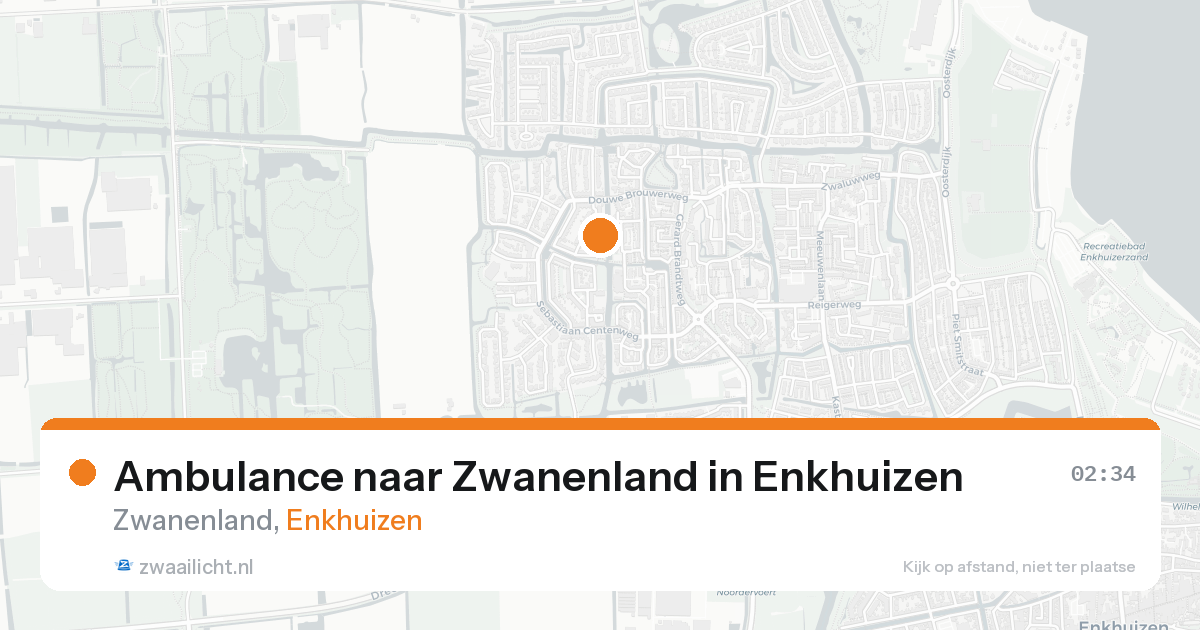 Ambulance naar Zwanenland in Enkhuizen — 31 jan 2026