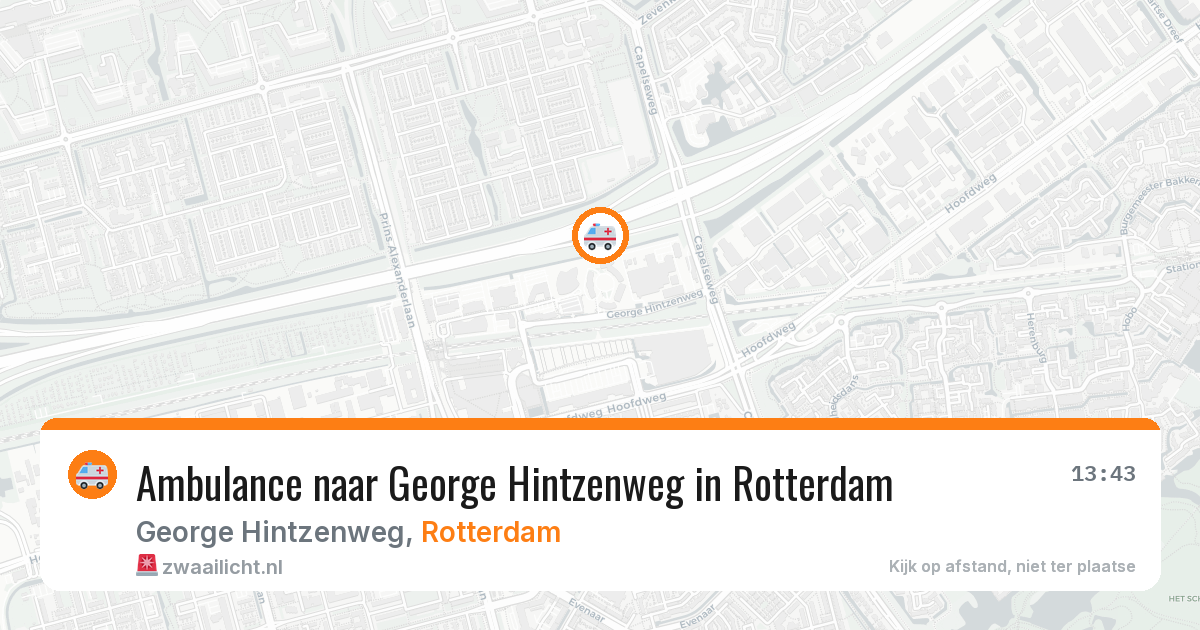 Ambulance naar George Hintzenweg in Rotterdam — 8 apr 2026