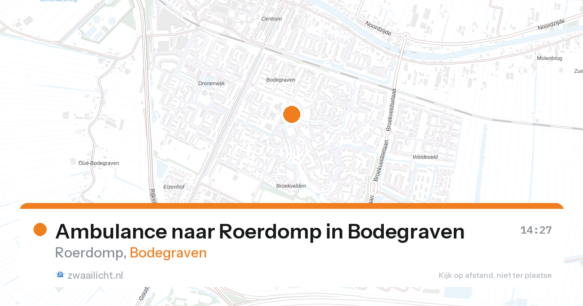 Ambulance naar Roerdomp in Bodegraven — 2 mrt 2026