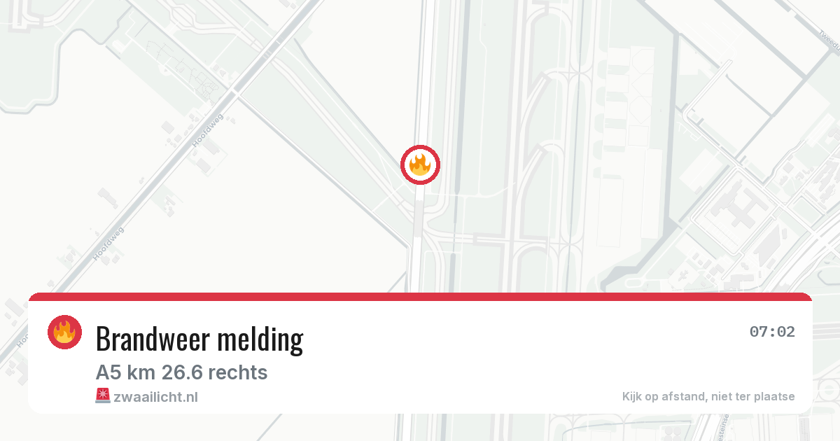 Brandweer melding — 7 mei 2026