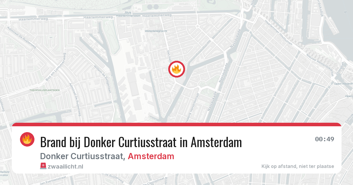 Brand bij Donker Curtiusstraat in Amsterdam — 24 mei 2026