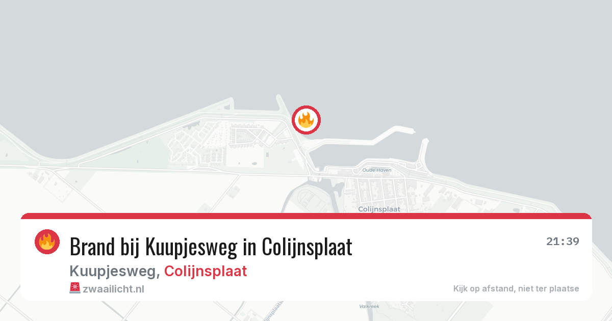 Brand bij Kuupjesweg in Colijnsplaat — 4 aug 2026