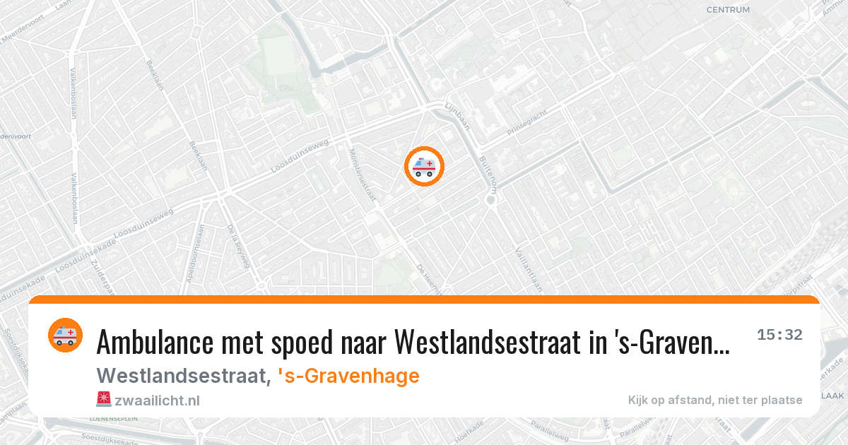 Ambulance met spoed naar Westlandsestraat in 's-Gravenhage — 11 aug 2026