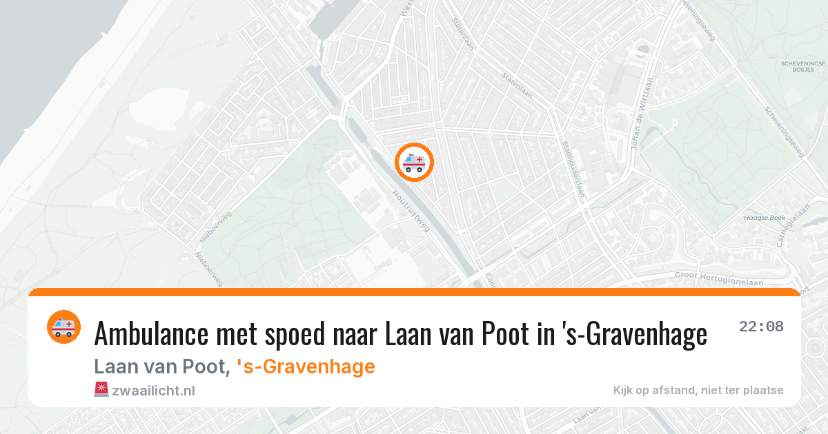 Ambulance met spoed naar Laan van Poot in 's-Gravenhage — 27 jun 2026