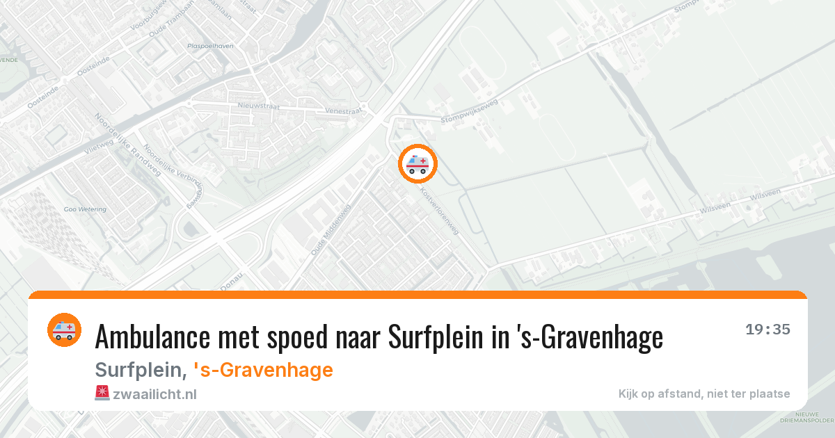 Ambulance met spoed naar Surfplein in 's-Gravenhage — 9 feb 2026