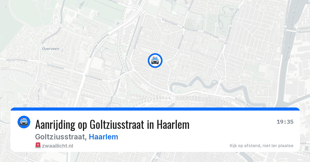 Aanrijding op Goltziusstraat in Haarlem — 10 apr 2026