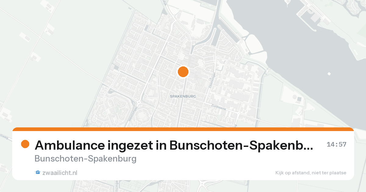 Ambulance ingezet in Bunschoten-Spakenburg — 7 feb 2026