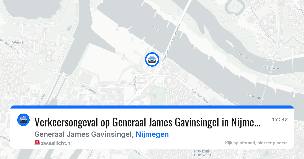 Verkeersongeval op Generaal James Gavinsingel in Nijmegen — 11 apr 2026