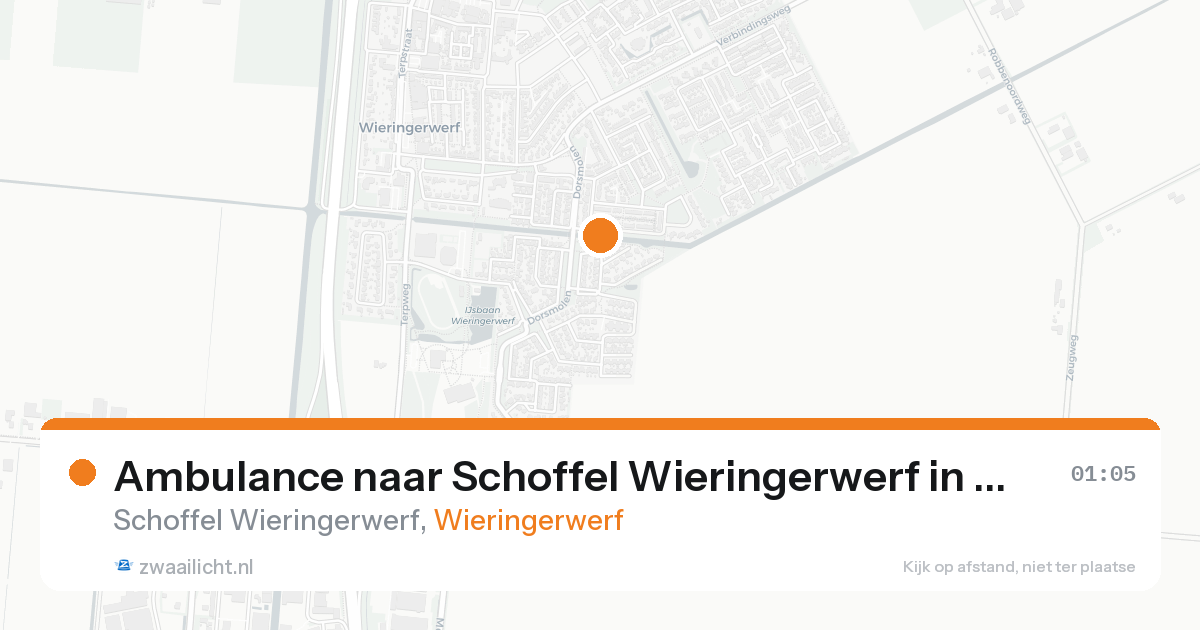 Ambulance naar Schoffel Wieringerwerf in Wieringerwerf — 16 mei 2026