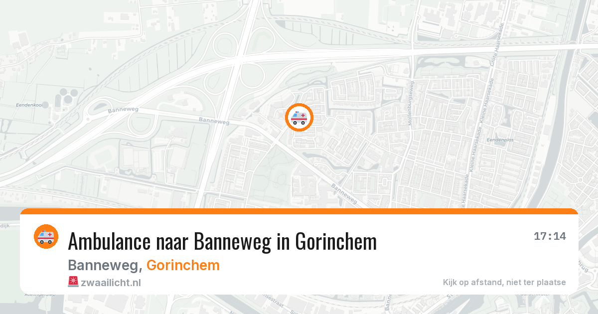 Ambulance naar Banneweg in Gorinchem — 23 mrt 2026