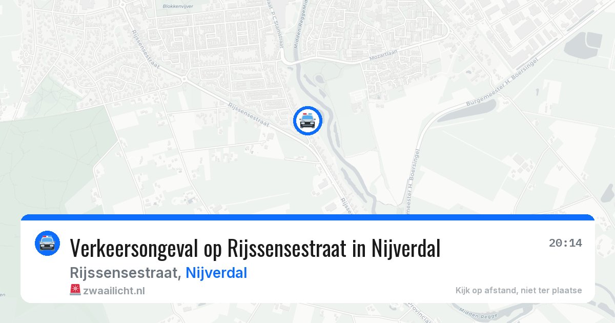 Verkeersongeval op Rijssensestraat in Nijverdal — 9 aug 2026