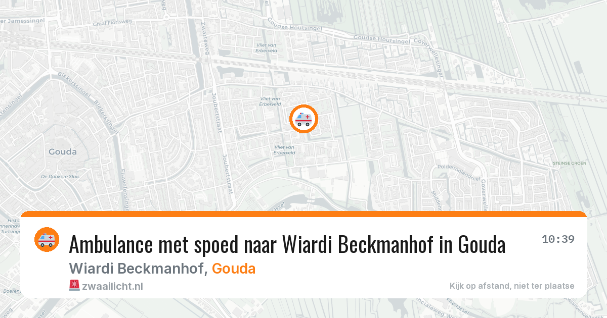 Ambulance met spoed naar Wiardi Beckmanhof in Gouda — 11 feb 2026