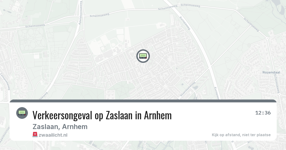 Verkeersongeval op Zaslaan in Arnhem — 8 apr 2026