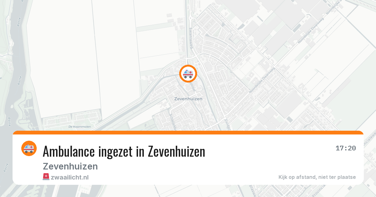 Ambulance ingezet in Zevenhuizen — 7 jul 2026