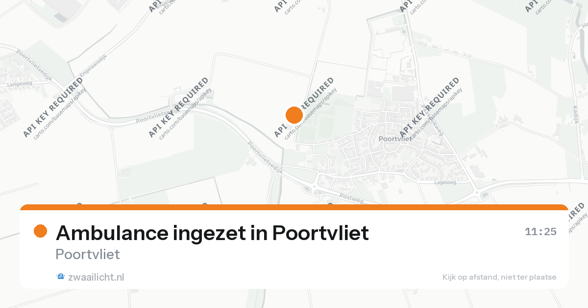 Ambulance ingezet in Poortvliet — 26 aug 2026