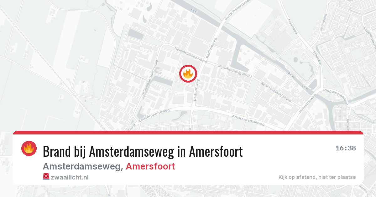 Brand bij Amsterdamseweg in Amersfoort — 10 jul 2026