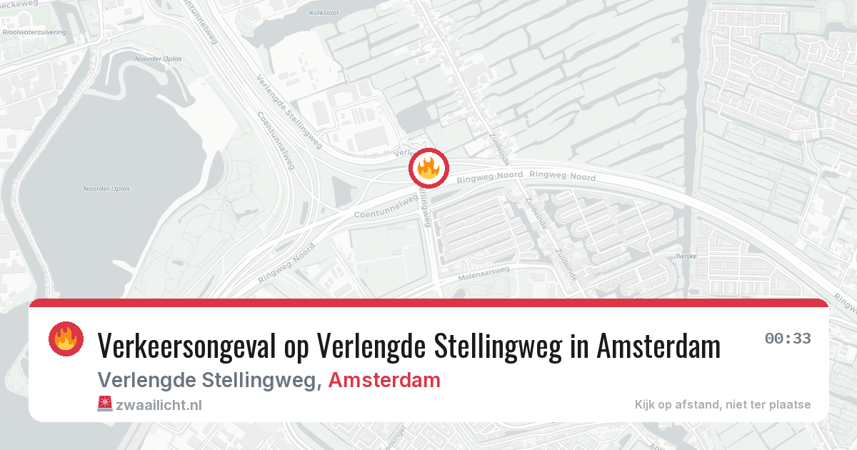 Verkeersongeval op Verlengde Stellingweg in Amsterdam — 8 mei 2026