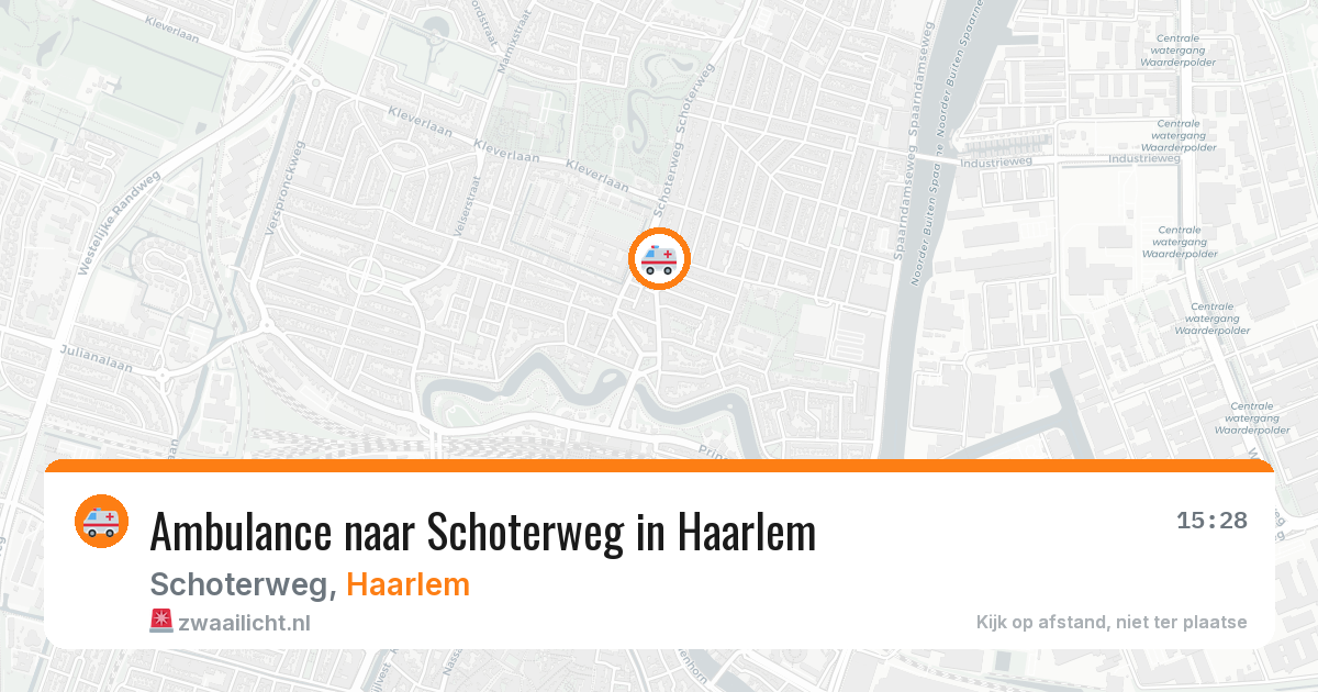 Ambulance naar Schoterweg in Haarlem — 19 mrt 2026