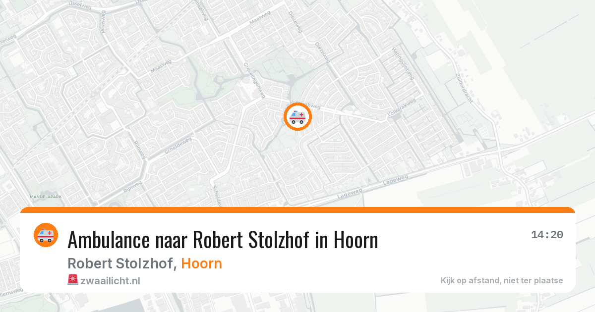 Ambulance naar Robert Stolzhof in Hoorn — 27 mei 2026
