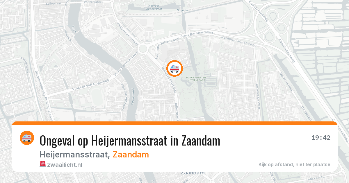 Ongeval op Heijermansstraat in Zaandam — 27 apr 2026