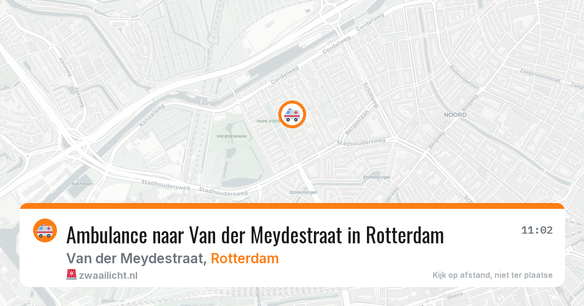 Ambulance naar Van der Meydestraat in Rotterdam — 29 mei 2026
