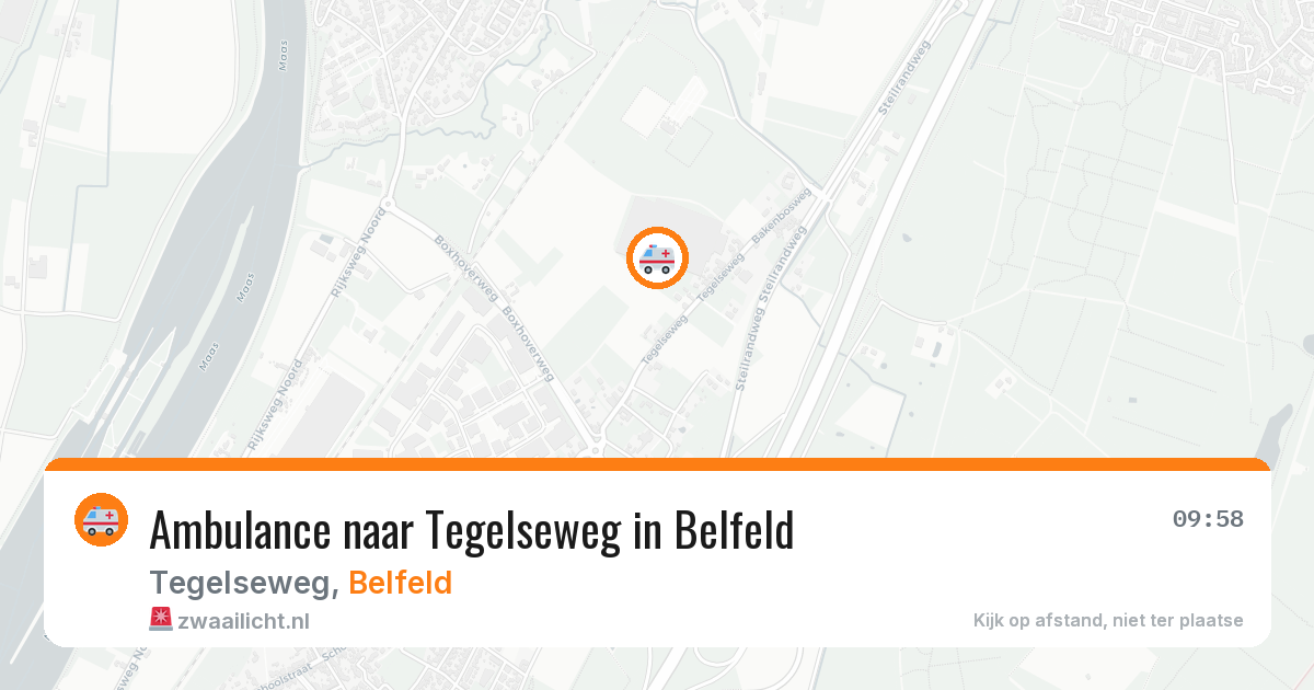 Ambulance naar Tegelseweg in Belfeld — 21 jul 2026