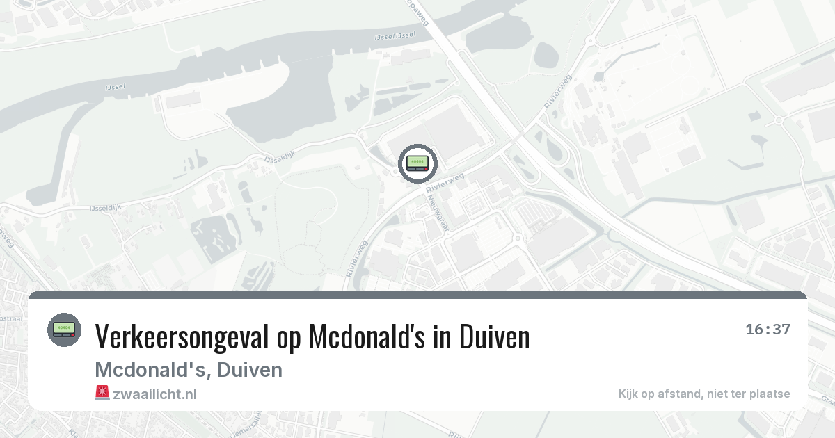 Verkeersongeval op Mcdonald's in Duiven — 31 mei 2026