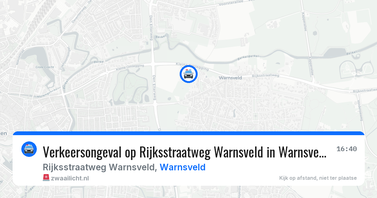 Verkeersongeval op Rijksstraatweg Warnsveld in Warnsveld — 11 jun 2026