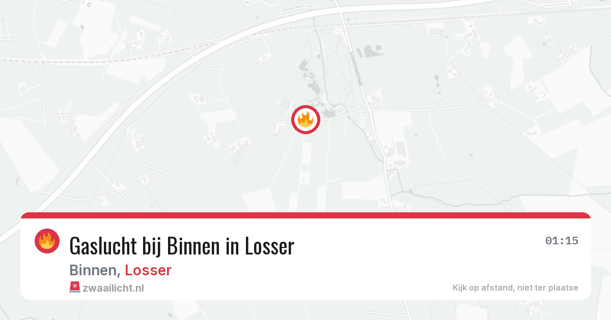 Gaslucht bij Binnen in Losser — 24 apr 2026