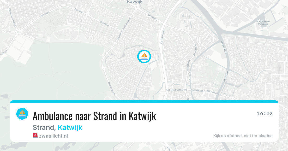 Ambulance naar Strand in Katwijk — 12 aug 2026