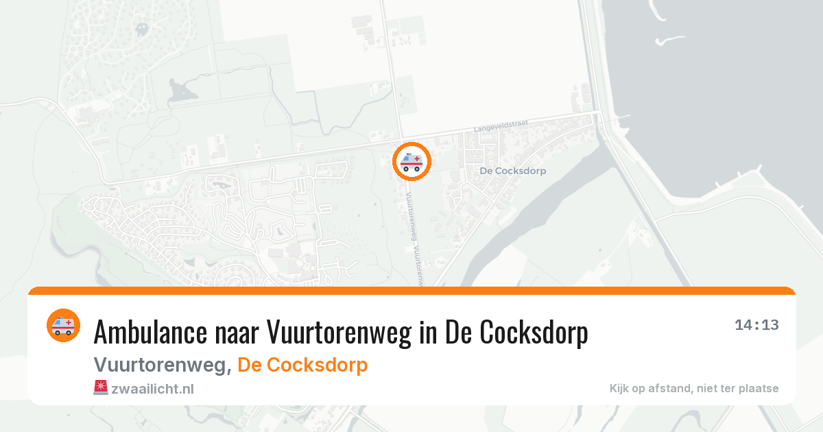 Ambulance naar Vuurtorenweg in De Cocksdorp — 19 jul 2026