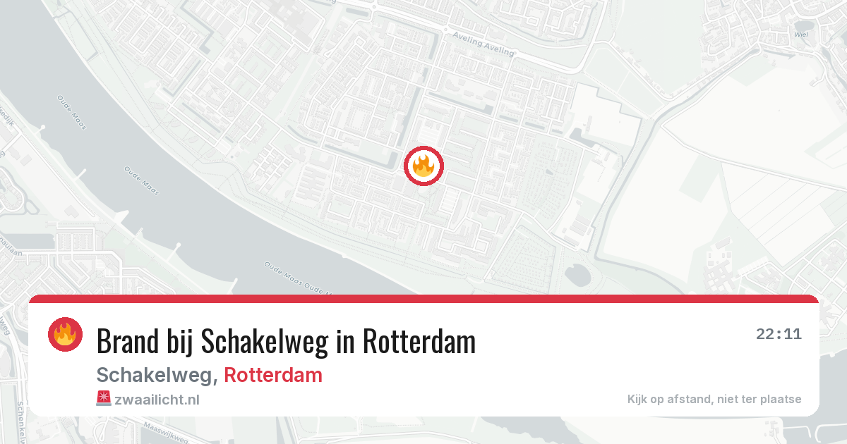 Brand bij Schakelweg in Rotterdam — 8 mei 2026